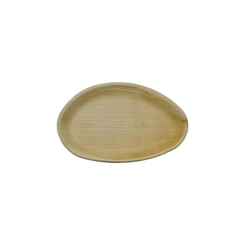BANDEJA HOJA DE PALMA. OVALADA. 26X16cm. 