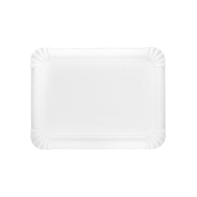 BANDEJA DE CARTÓN BLANCA 18X24cm. 