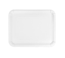 BANDEJA DE CARTÓN BLANCA 22x28cm. 
