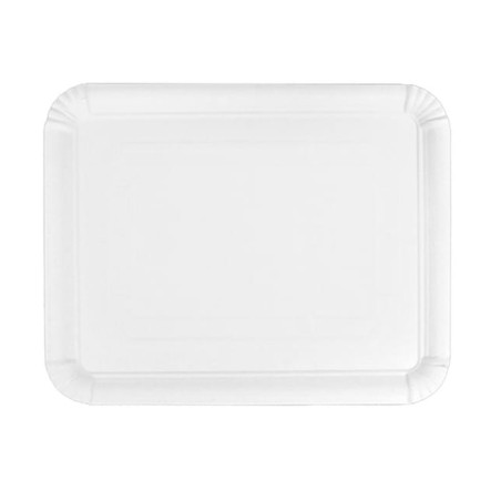 BANDEJA DE CARTÓN BLANCA 22x28cm. 