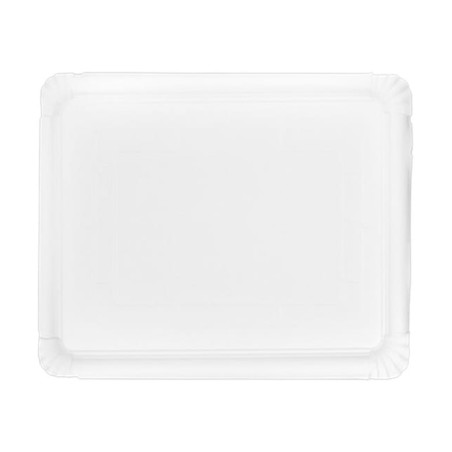 BANDEJA DE CARTÓN BLANCA 30X37cm. 