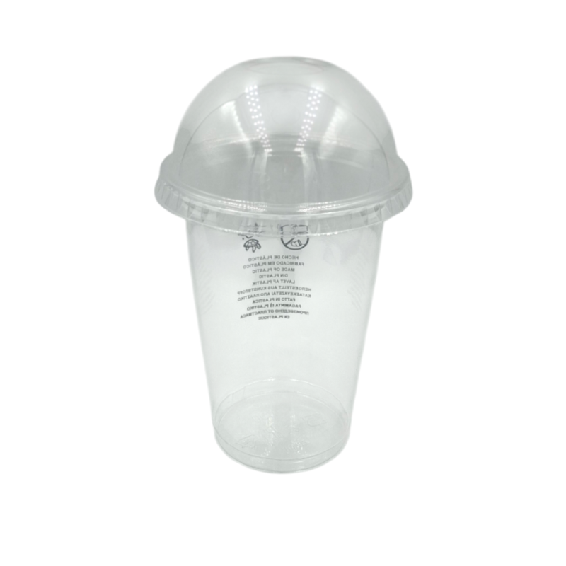 PACK VASO GRANIZADO 300ml. + TAPA CÚPULA CERRADA 78mm. 