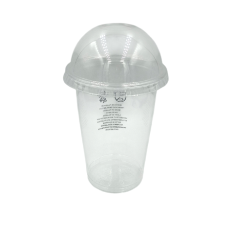 PACK VASO GRANIZADO 300ml. + TAPA CÚPULA CERRADA 78mm. 