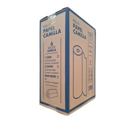 ROLLO PAPEL CAMILLA 100% RECICLADO 6u.