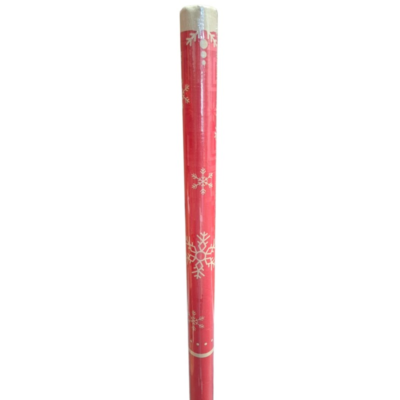 ROLLO MANTEL ROJO NAVIDAD COPOS KRAFT 5m.