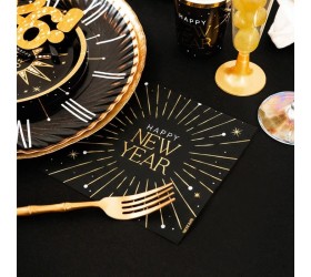 SERVILLETAS DOBLE CAPA HAPPY NEW YEAR. 33X33cm. 