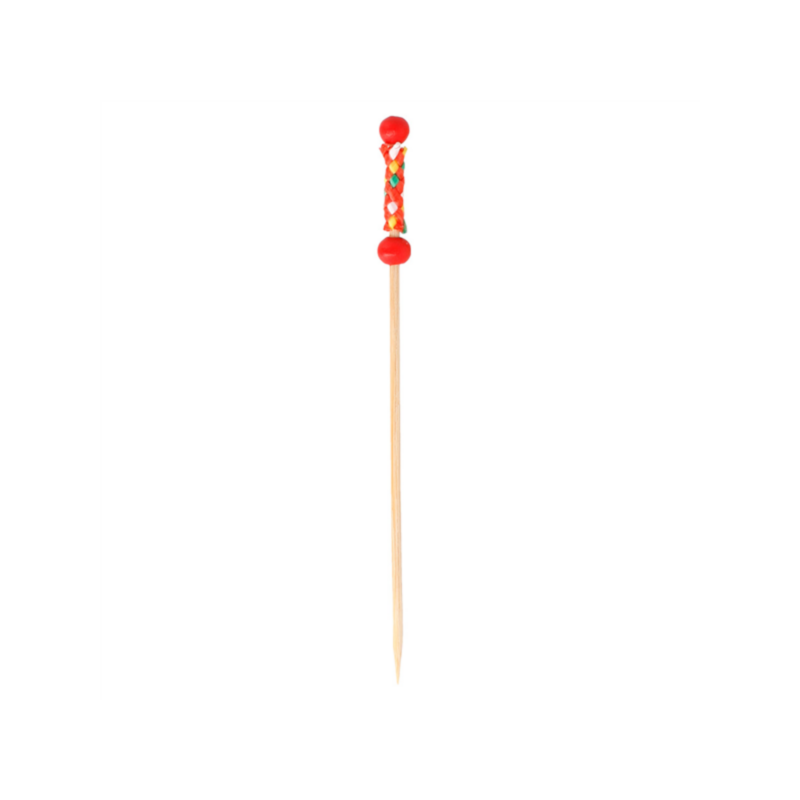 PICKS ROJOS. PINCHOS "PERLA". 12cm. 