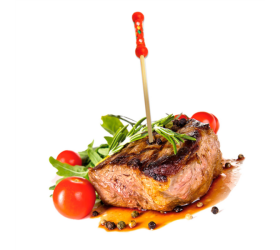 PICKS ROJOS. PINCHOS "PERLA". 12cm. 