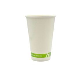 VASO CARTÓN BLANCO. 360ml. 12oz. 