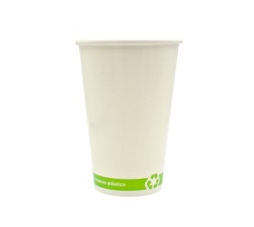 VASO CARTÓN BLANCO. 400ml. 16oz. 