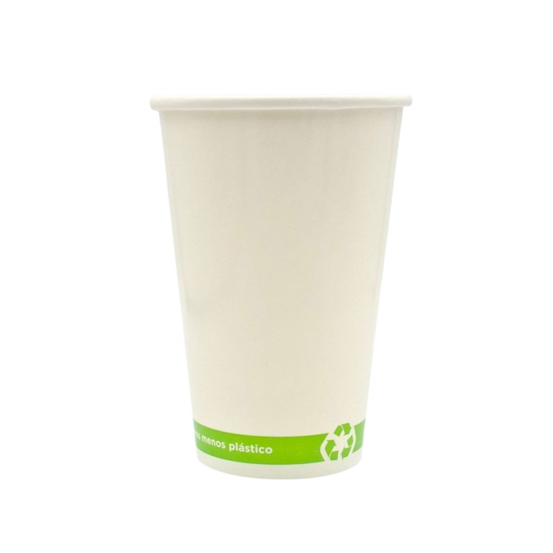 VASO CARTÓN BLANCO. 400ml. 16oz. 