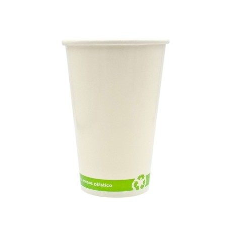 VASO CARTÓN BLANCO. 400ml. 16oz. 