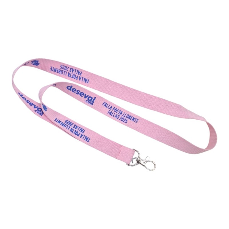 CINTA LANYARD CON MOSQUETÓN. 