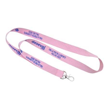 CINTA LANYARD CON MOSQUETÓN. 