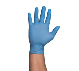 GUANTES NITRILO AZUL. SIN POLVO. 3.5grms. 