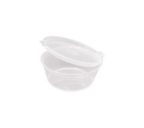 SALSERA CON TAPA BISAGRA. CALOR. PP. 60cc. 100ud.