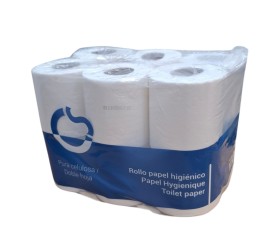 Papel Higiénico domestico. 2capas . 35mtrs - Pack 12 rollos