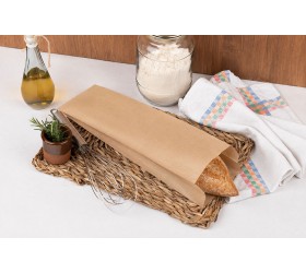 Bolsa Papel Antigrasa Kraft Eco Nature 9+5x32 cm 35 g | Caja 1.000 unidades