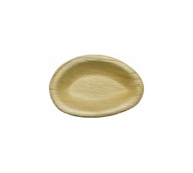 Bandeja Hoja de Palma Ovalada 9x6cm 25 uds