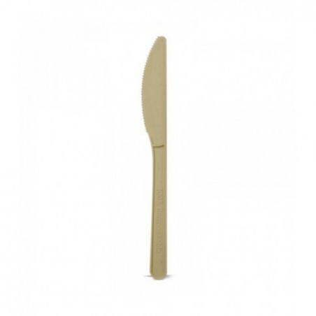 CUCHILLO COMPOSTABLE ALMIDON MAIZ Y BAMBÚ. CPLA/BAMBÚ. 