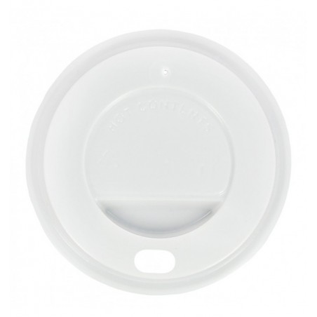 TAPA BEBER VASO CARTÓN. BLANCA. 240ml. 8oz. 