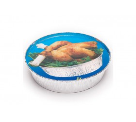 Tapa envase pollo redondo para 1.500cc  100 uds