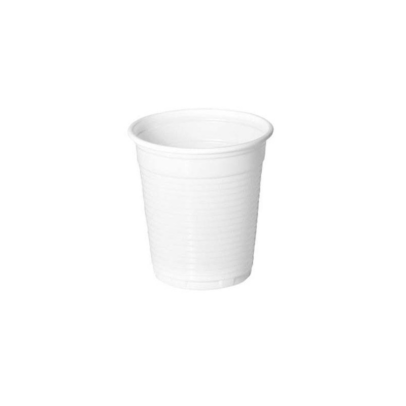 VASO PLÁSTICO BLANCO160ml. PP. 