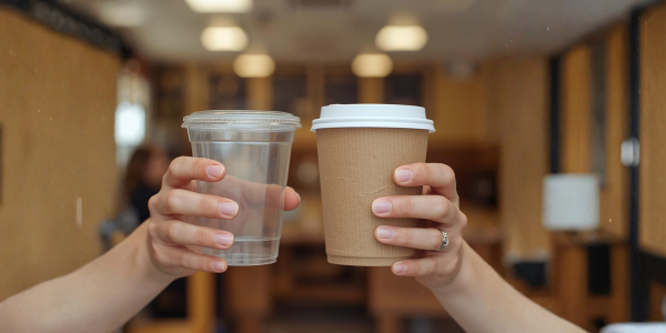 Vasos de cartón vs. vasos de plástico: cuál es mejor para tu negocio y por qué