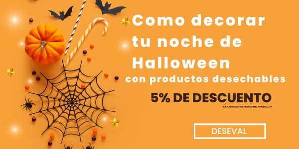 Como decorar tu noche de Halloween con productos desechables